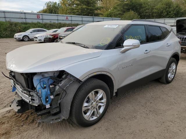 3GNKBCRS7MS553680 - 2021 CHEVROLET BLAZER 2LT SILVER photo 1