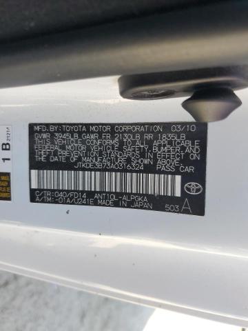 JTKDE3B73A0316324 - 2010 TOYOTA SCION TC 白色 照片 12