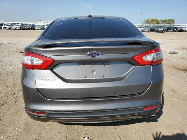 3FA6P0H74ER374325 - 2014 FORD FUSION SE GRAY photo 6