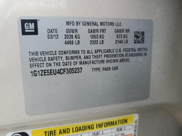 1G1ZE5EU4CF305237 - 2012 CHEVROLET MALIBU LTZ 金色 照片 12