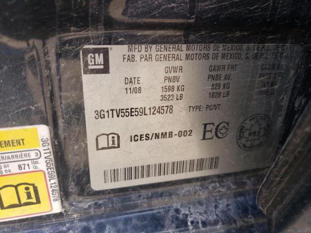 3G1TV55E59L124578 - 2009 CHEVROLET AVEO LS Qara foto 12