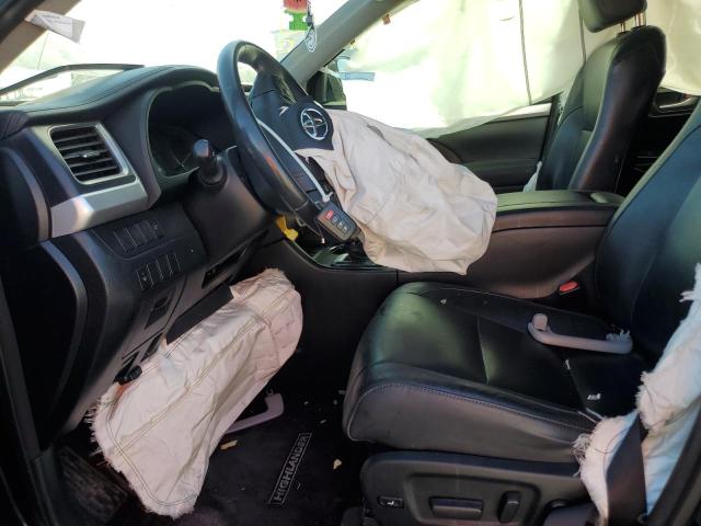 5TDKKRFH9FS085852 - 2015 TOYOTA HIGHLANDER XLE BLACK photo 7