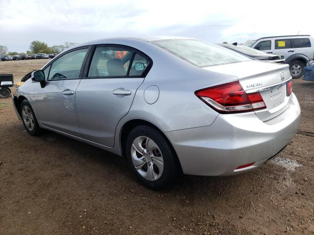 19XFB2F59DE026127 - 2013 HONDA CIVIC LX SILVER photo 2