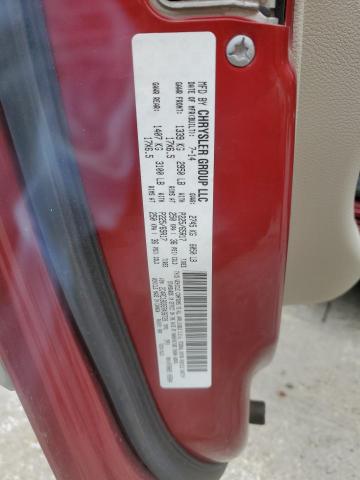 2C4RC1BG9ER436728 - 2014 CHRYSLER TOWN & COU TOURING Червоний фото 13