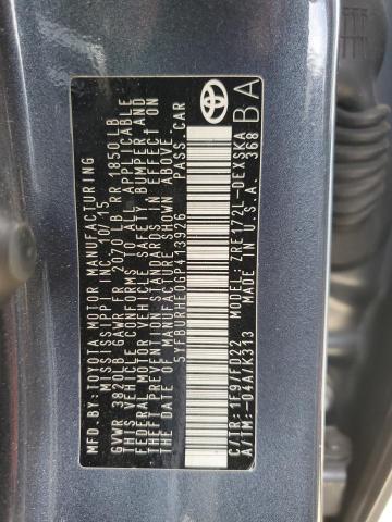 5YFBURHE0GP413926 - 2016 TOYOTA COROLLA L ნაცრისფერი ფოტო 12