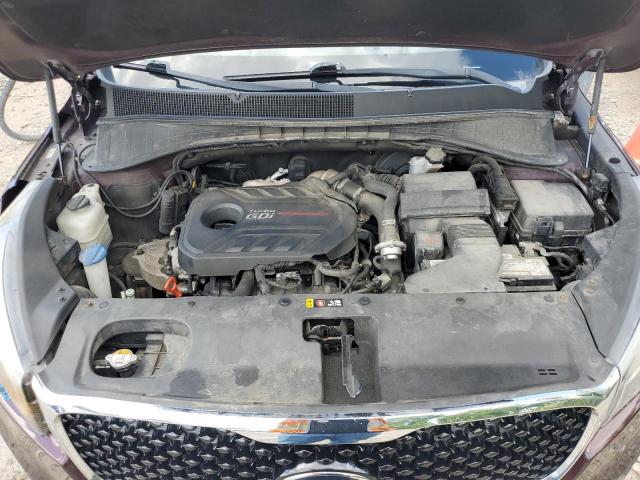 5XYPHDA18GG029689 - 2016 KIA SORENTO EX BURGUNDY photo 12