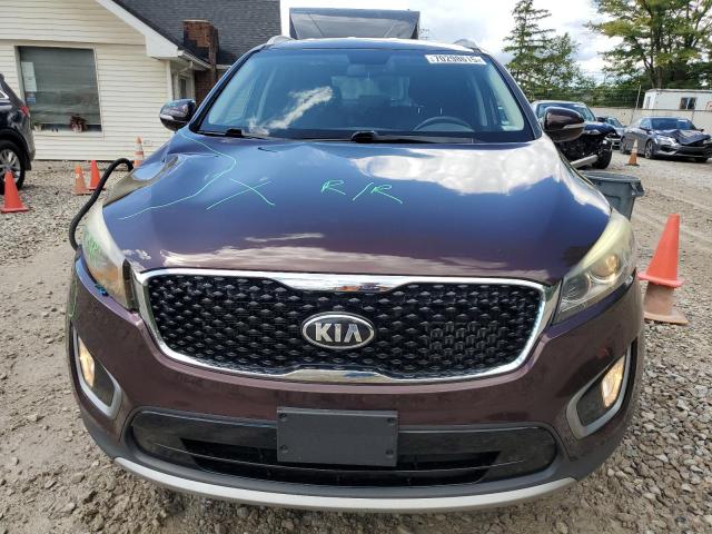 5XYPHDA18GG029689 - 2016 KIA SORENTO EX BURGUNDY photo 5