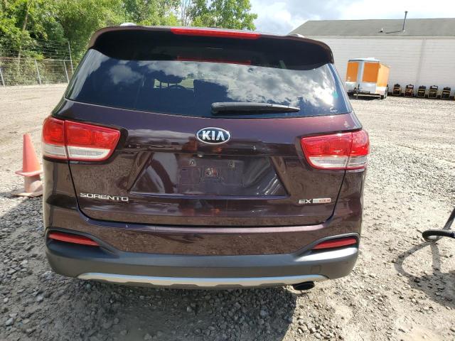 5XYPHDA18GG029689 - 2016 KIA SORENTO EX BURGUNDY photo 6