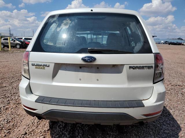 JF2SH61639G743670 - 2009 SUBARU FORESTER 2.5X WHITE photo 6