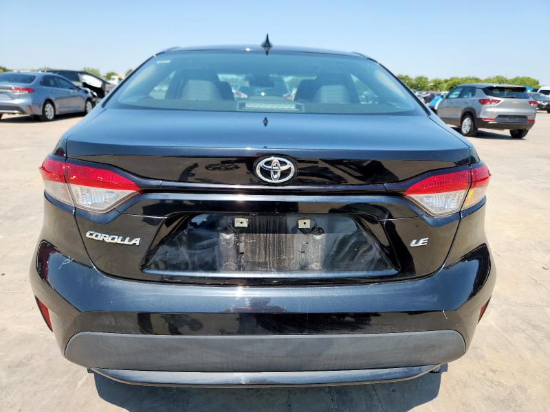 5YFEPMAE7NP305320 - 2022 TOYOTA COROLLA LE BLACK photo 6