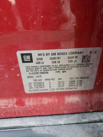 KL4CJESB7JB656296 - 2018 BUICK ENCORE PREFERRED RED photo 13