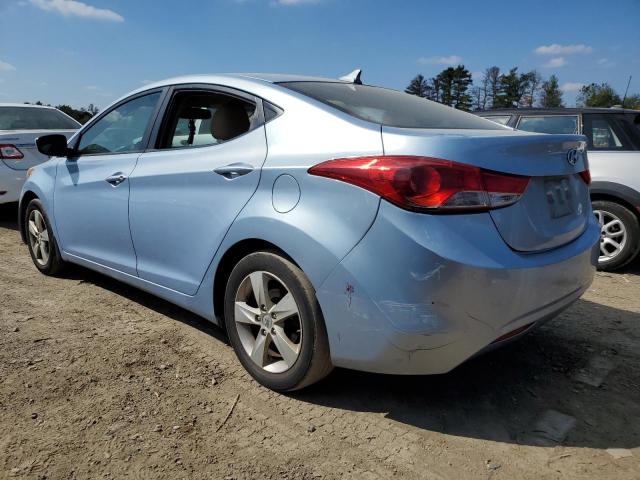 KMHDH4AE1CU436571 - 2012 HYUNDAI ELANTRA GLS BLUE photo 2