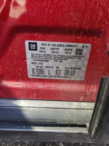 KL4CJFSB9FB226069 - 2015 BUICK ENCORE CONVENIENCE მუქწითელი ფოტო 12