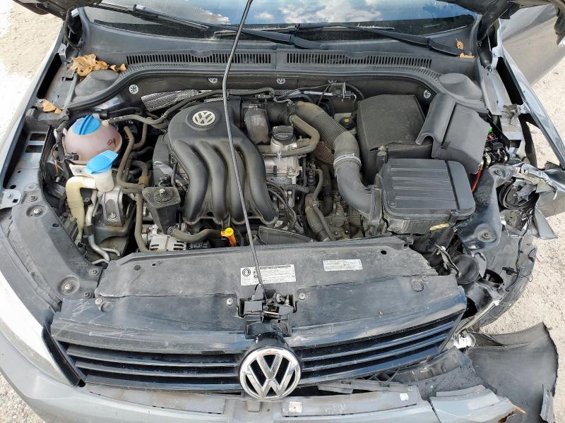 3VW2K7AJ6EM293620 - 2014 VOLKSWAGEN JETTA BASE GRAY photo 11