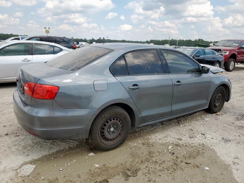 3VW2K7AJ6EM293620 - 2014 VOLKSWAGEN JETTA BASE GRAY photo 3