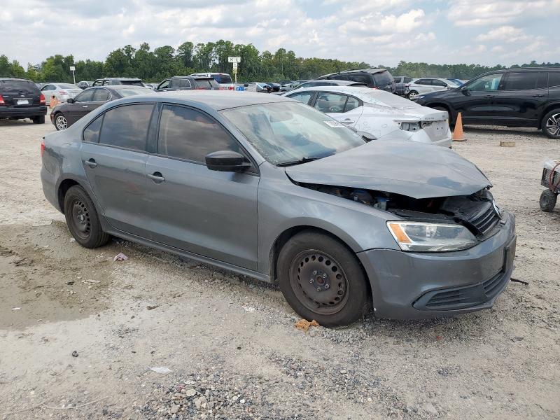 3VW2K7AJ6EM293620 - 2014 VOLKSWAGEN JETTA BASE GRAY photo 4