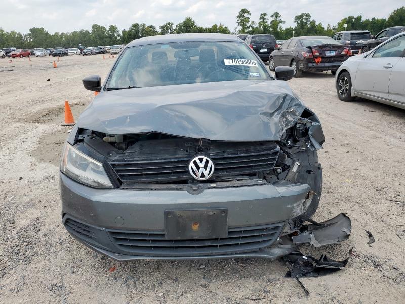 3VW2K7AJ6EM293620 - 2014 VOLKSWAGEN JETTA BASE GRAY photo 5