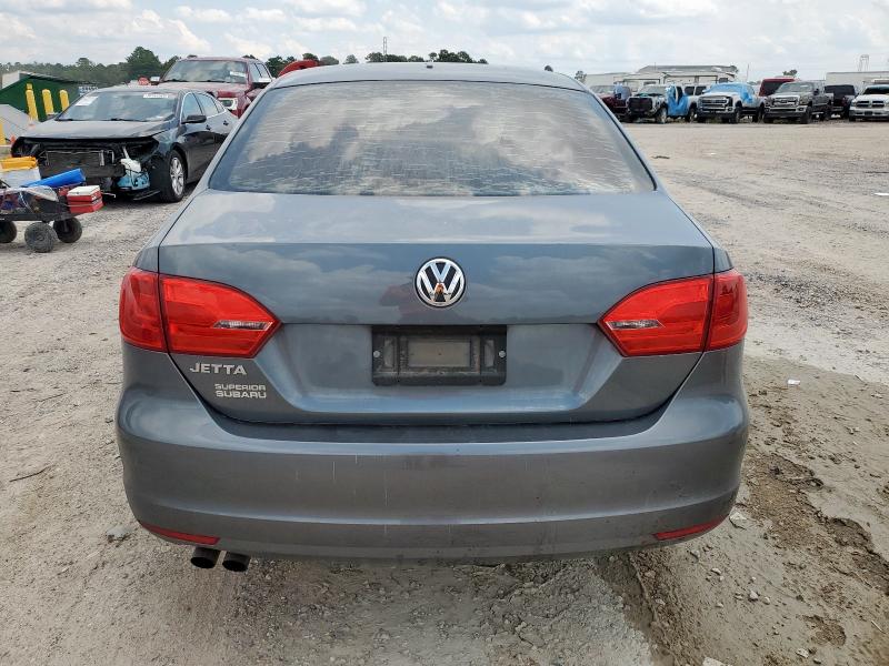 3VW2K7AJ6EM293620 - 2014 VOLKSWAGEN JETTA BASE GRAY photo 6
