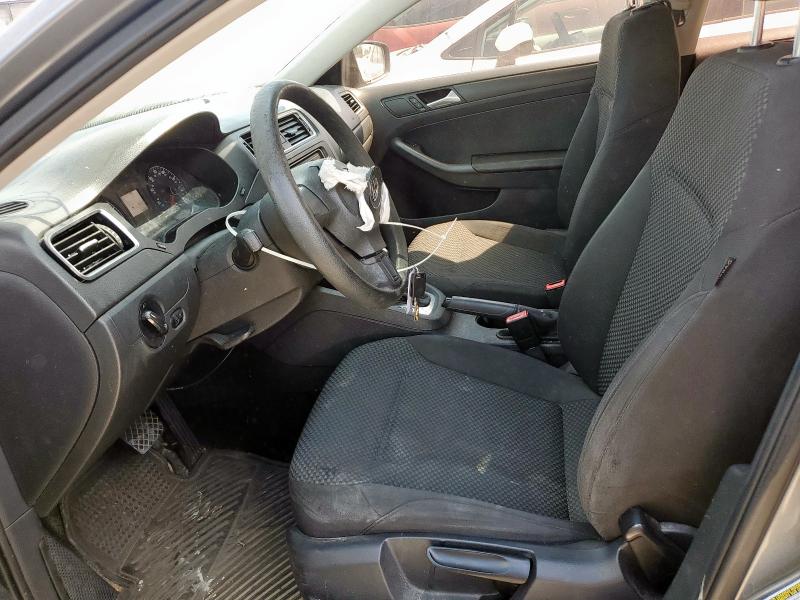 3VW2K7AJ6EM293620 - 2014 VOLKSWAGEN JETTA BASE GRAY photo 7