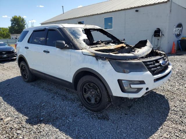 1FM5K8ARXJGA32213 - 2018 FORD EXPLORER POLICE INTERCEPTOR Սպիտակ լուսանկար 4