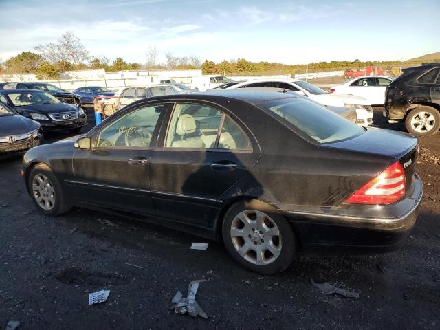 WDBRF81J24F534968 - 2004 MERCEDES-BENZ C 240 4MATIC BLACK photo 2