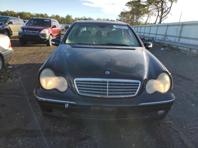 WDBRF81J24F534968 - 2004 MERCEDES-BENZ C 240 4MATIC BLACK photo 5