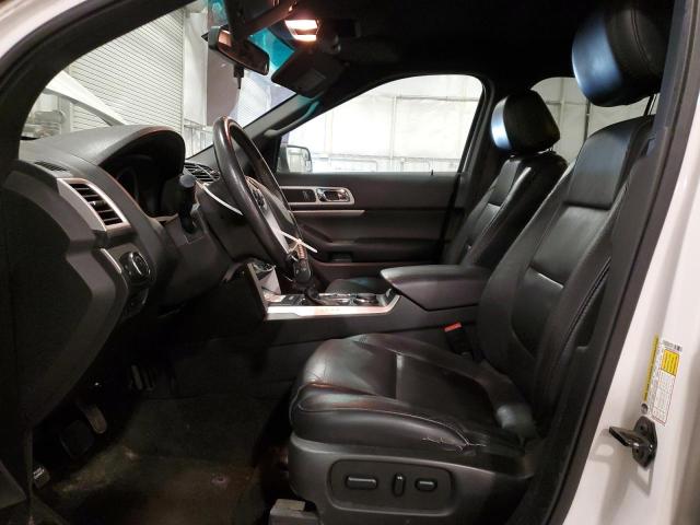 1FM5K8D8XEGC07147 - 2014 FORD EXPLORER XLT WHITE photo 7