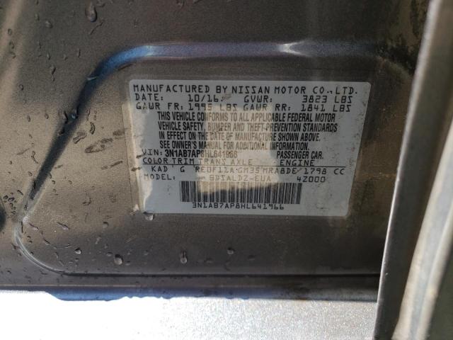 3N1AB7AP8HL641966 - 2017 NISSAN SENTRA S GRAY photo 13