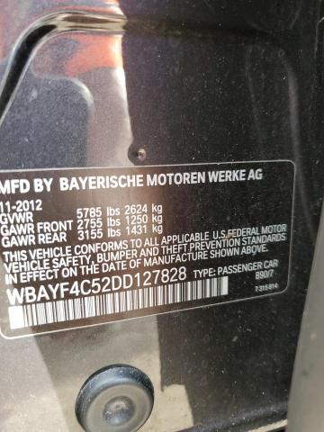 WBAYF4C52DD127828 - 2013 BMW 740 LXI CHARCOAL photo 12