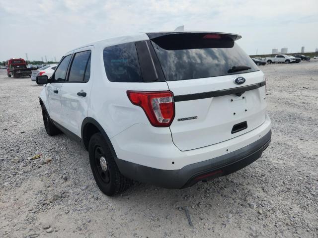 1FM5K8AR8GGA77661 - 2016 FORD EXPLORER POLICE INTERCEPTOR Ақ фото 2