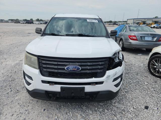 1FM5K8AR8GGA77661 - 2016 FORD EXPLORER POLICE INTERCEPTOR Ақ фото 5