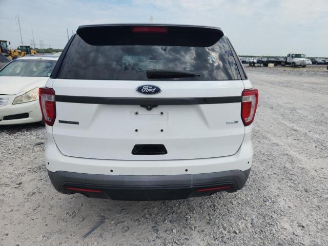 1FM5K8AR8GGA77661 - 2016 FORD EXPLORER POLICE INTERCEPTOR Ақ фото 6