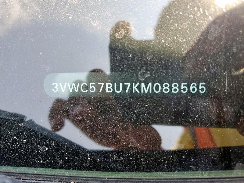 3VWC57BU7KM088565 - 2019 VOLKSWAGEN JETTA S ნაცრისფერი ფოტო 12