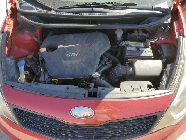 KNADM4A30D6228487 - 2013 KIA RIO LX RED photo 11