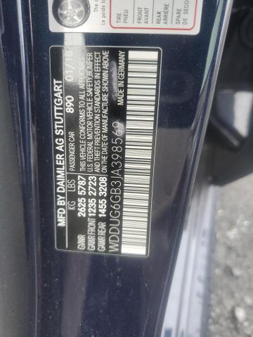 WDDUG6GB3JA398569 - 2018 MERCEDES-BENZ S 450 BLUE photo 12