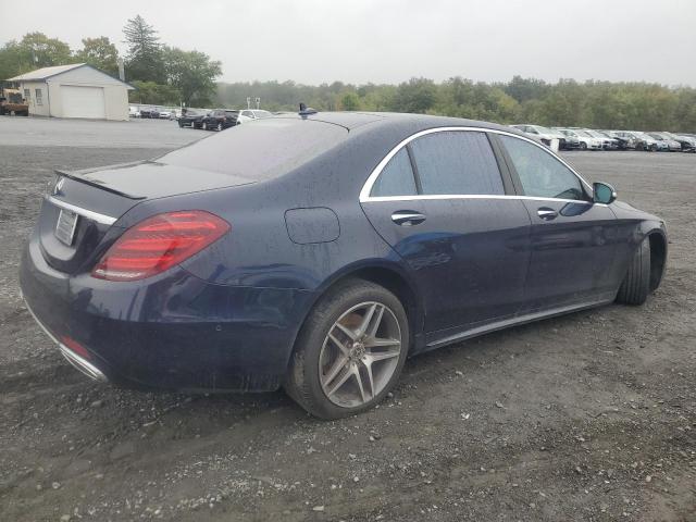 WDDUG6GB3JA398569 - 2018 MERCEDES-BENZ S 450 BLUE photo 3