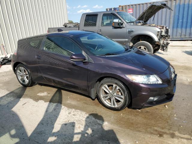 JHMZF1C63DS002412 - 2013 HONDA CR-Z EX PURPLE photo 4