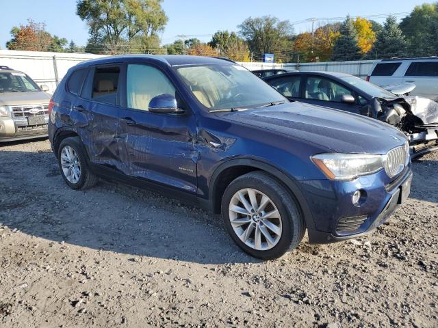 5UXWZ7C36H0V86499 - 2017 BMW X3 SDRIVE28I BLUE photo 4