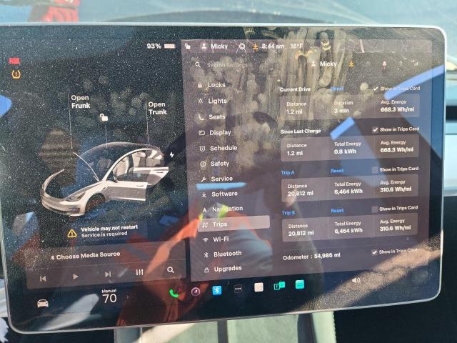 5YJ3E1EC5MF973289 - 2021 TESLA MODEL 3 أسود صورة 9