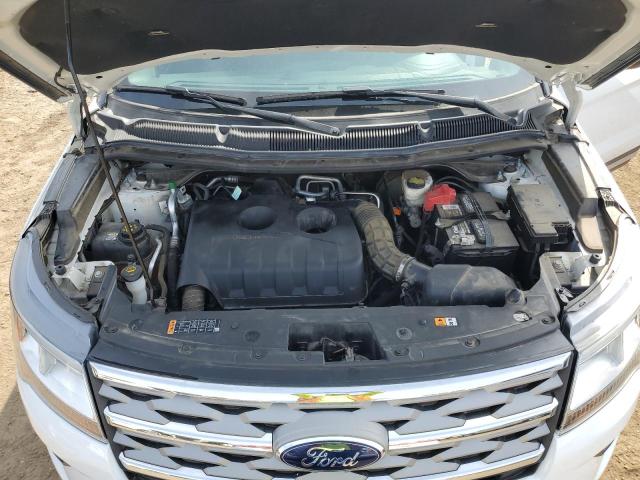 1FM5K8DH2JGA55519 - 2018 FORD EXPLORER XLT WHITE photo 12