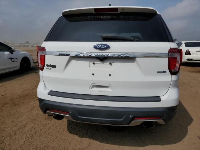 1FM5K8DH2JGA55519 - 2018 FORD EXPLORER XLT WHITE photo 6