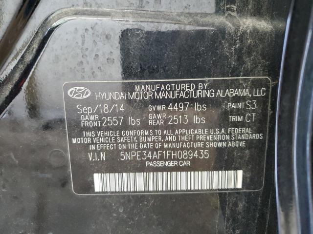 5NPE34AF1FH089435 - 2015 HYUNDAI SONATA SPORT BLACK photo 13