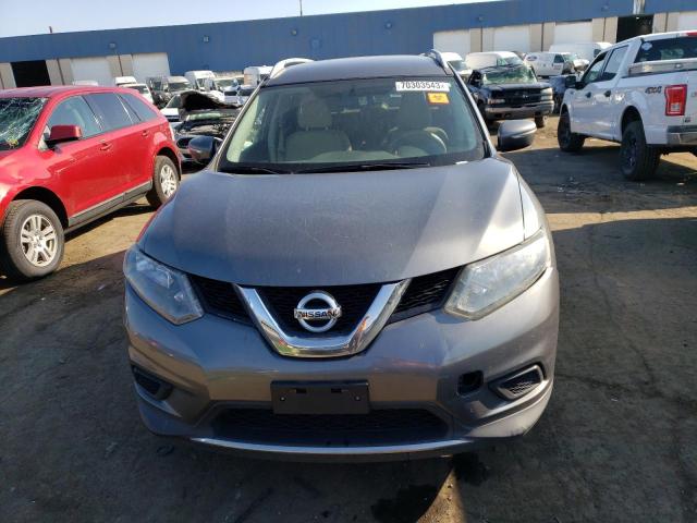 5N1AT2MT5EC819390 - 2014 NISSAN ROGUE S GRAY photo 5