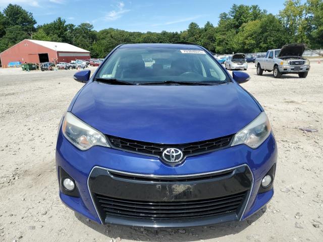 2T1BURHE6EC129438 - 2014 TOYOTA COROLLA L BLUE photo 5