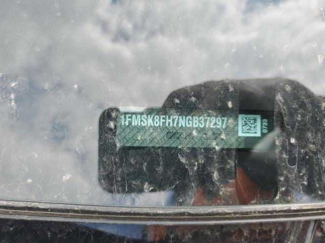 1FMSK8FH7NGB37297 - 2022 FORD EXPLORER LIMITED BLACK photo 13