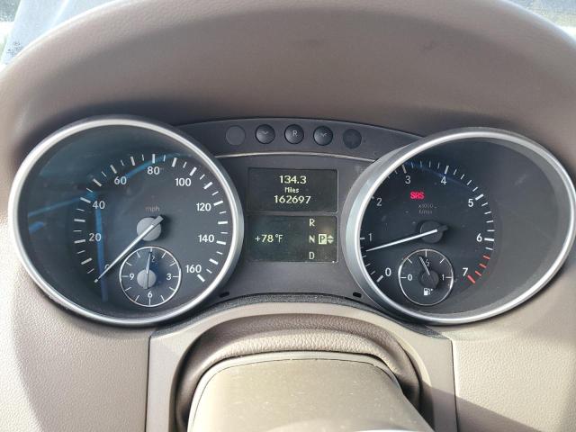 4JGBB8GB7AA565863 - 2010 MERCEDES-BENZ ML 350 4MATIC BLACK photo 9