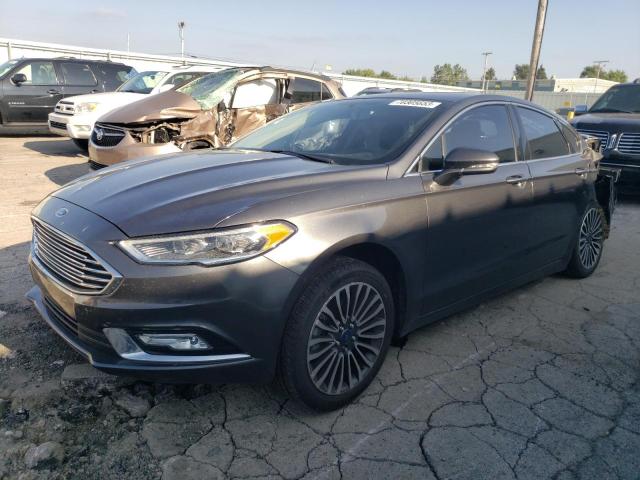 3FA6P0D92JR163237 - 2018 FORD FUSION TITANIUM/PLATINUM GRAY photo 1