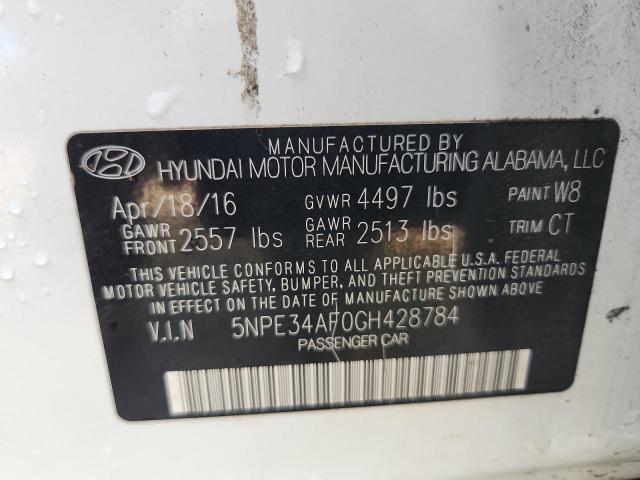 5NPE34AF0GH428784 - 2016 HYUNDAI SONATA SPORT თეთრი ფოტო 13
