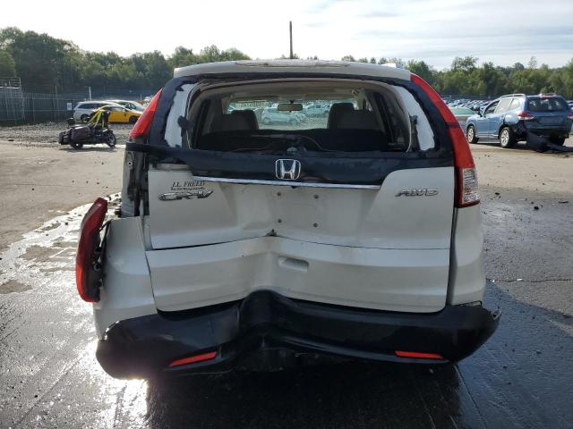 5J6RM4H72DL030166 - 2013 HONDA CR-V EXL WHITE photo 6
