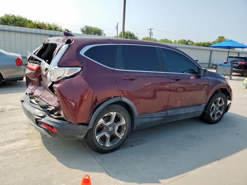 7FARW1H52HE048144 - 2017 HONDA CR-V EX BURGUNDY photo 3